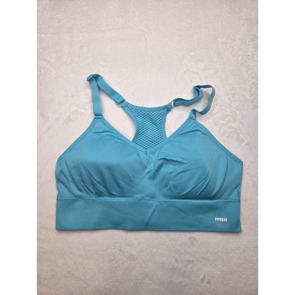RBX Teal Womans Padded Sports Bra Medium